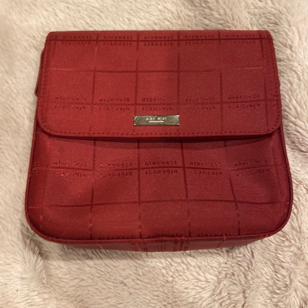 A red vintage mini/satchel bag